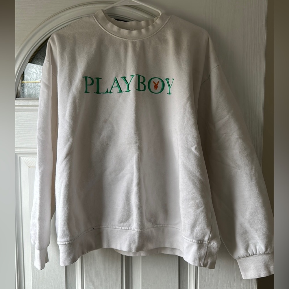 PlayBoy crew neck sweatshirt, size L